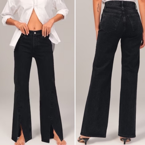 Abercrombie & Fitch 90s relaxed jean high rise denim loose baggy 33/16 reg - Picture 1 of 9